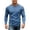 H734 Blue, variant on Mens Tshirts Long Sleeve Solid Color Crew Neck Pullover For Men Everyday Wear Soft Casual Tops Blue Size M