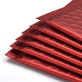 thumbnail image 2 of 250 #0 Matte Metallic Red Poly Bubble Mailers Padded Shipping Envelopes 6.5" x 10", 2 of 5