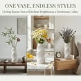 thumbnail image 6 of Unique Bargains Unbreakable Plastic Geometric Flower Vase for Modern Home Decor White 3.6"L x 3.6"W x 8.1"H, 6 of 6