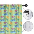 thumbnail image 4 of Blackout Kids Curtains,Green Dinosaurs Ponds Pattern Childrens Insulated Curtains Set Of 2,Bedroom Essentials,Toddler Room Decor 52"x63", 4 of 5