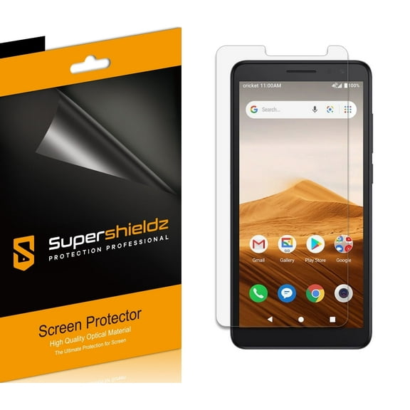[6-Pack] Supershieldz for Alcatel Apprise Screen Protector, Anti-Bubble High Definition (HD) Clear Shield