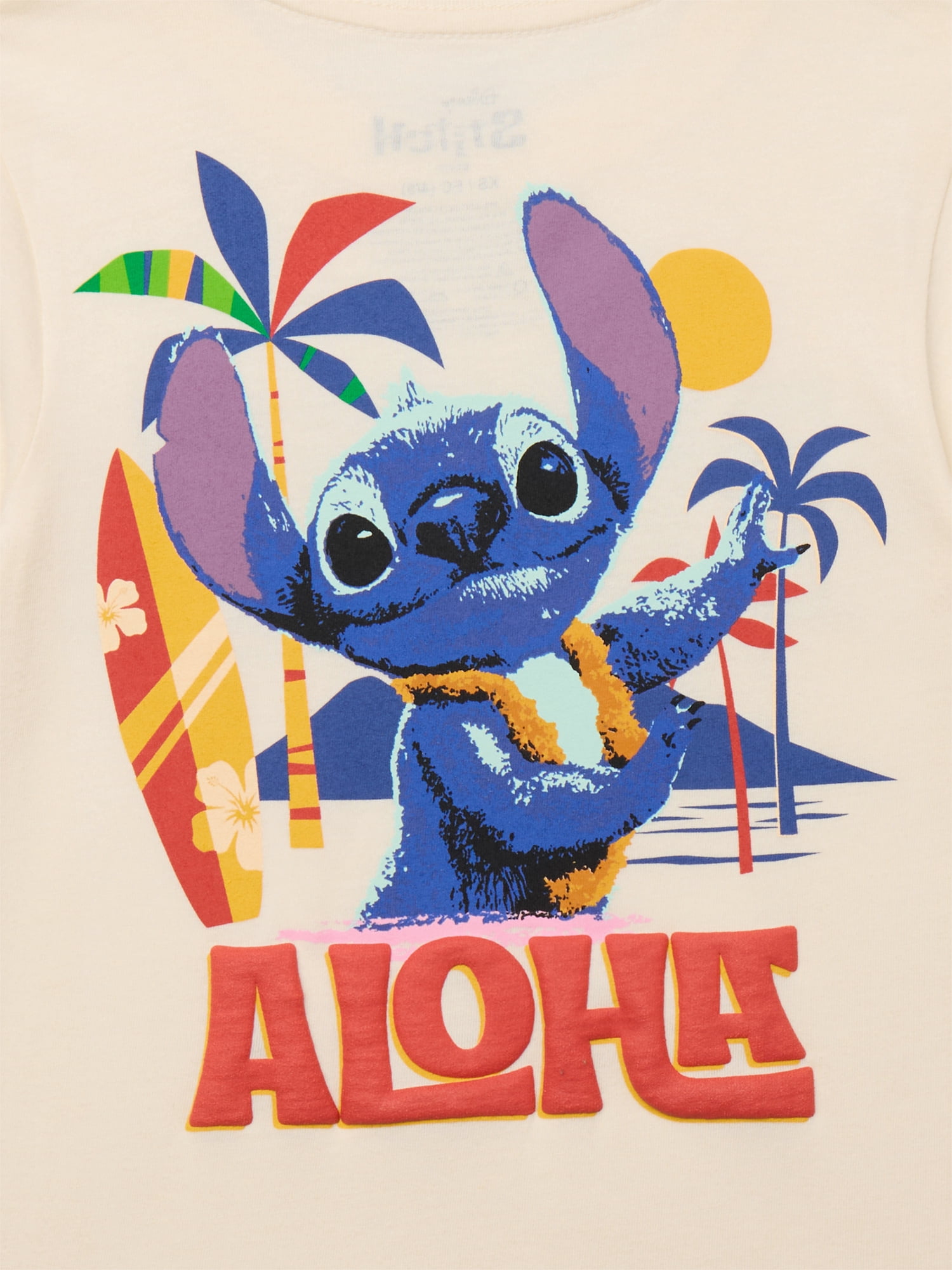 Stitch Aloha Boys Graphic Print Tee with Short Sleeves, Sizes 4-18