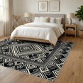 thumbnail image 3 of ODIKA 6'x9' Ultra-Soft Area Rug, Entryway Contrast Artwork Crisp Bathroom Front Proch Palmetto None Washable, Bare feet friendly, Silk-Touch for Guest Room, Bedroom, 3 of 7