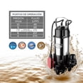 thumbnail image 2 of Bomba Sumergible Evans de Achique de Agua Sucia 1hp 110v, 2 of 6