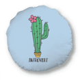 thumbnail image 1 of Introvert Cactus Art Deco Fashion Round Throw Pillow Home Decoration Cushion, 1 of 3