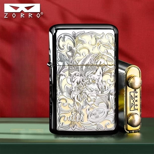 ZORRO's New Z790 Original Copper Kerosene Lighter, Peony Double