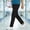 Black——Fall Savings, variant on Scrub Pants for Women Elastic Waist Straight Leg Scrubs 4 Way Stretch Drawstring Medical Bottoms with Pockets Black L