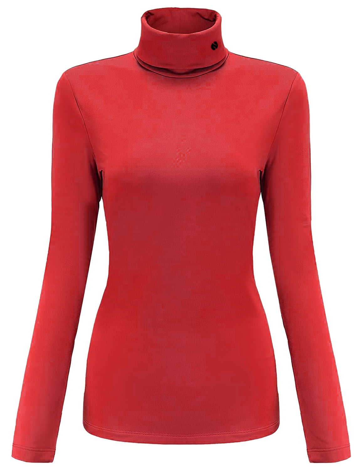 SSLR Turtleneck Thermal Shirts for Women Long Sleeve Tops Fleece Lined Shirt Mock Neck Base