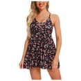 thumbnail image 1 of Liquidation! NMMUED Robe de Bain, Maillot de Bain Deux Pièces pour Femmes, Maillots de Bain Dos Nu pour Femmes, Maillot de Bain pour Femmes, Maillots de Bain à Col en V pour Femmes, Brun TG, 1 of 7