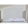 thumbnail image 4 of Miekor Hannah Upholstered Wingback Bed Size King / Tall 54" Headboard Upholstered King Bed / Premium Cream White Chenille / Minimalist Designs / No Box Spring Needed / Easy Assembly / King 5519, 4 of 16
