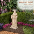 thumbnail image 4 of Alpine Corporation 31"H Old World St. Francis Statue for Garden & Lawn, 4 of 18