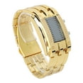 thumbnail image 4 of Men's LED Watch, Waterproof Exquisite Men's Watch Accurate  For Daily Wear For Father Men's Gold, 4 of 8