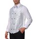 thumbnail image 4 of INSPIRE CHIC Chaleco de Hombre V-Neck Slim Fit Doble Botón Fiesta Disco Prom Nocheclub Chaleco de Lentejuelas 2XL Plata, 4 of 5