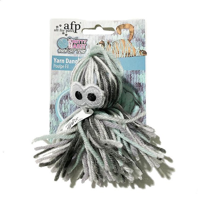 BR Capítulo de cola de pez hacia abajo + pulpo de lana, juego de 2, gato de peluche de juguete de bola de lana desde que se desengancha la savia de juguete para masticar