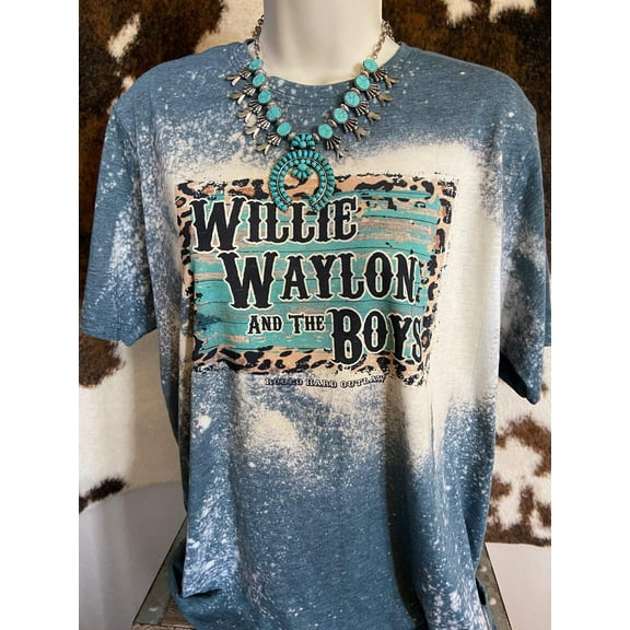 Willie, Waylon The Boys Western Graphic Tee l Unisex Jersey Short Sleeve Tee