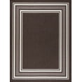 thumbnail image 4 of Beverly Rug Indoor Bordered Area Rugs, Non Slip Rubber Backing Modern Living Room Area Rug, Brown, 5'x7', 4 of 10