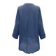 thumbnail image 3 of Gibobby Blusa Mujer Estampado floral Tallas grandes Blusa suelta con cuello en V Manga casual Camisa de mujer Blusa larga de mujer（Azul marino， L), 3 of 5