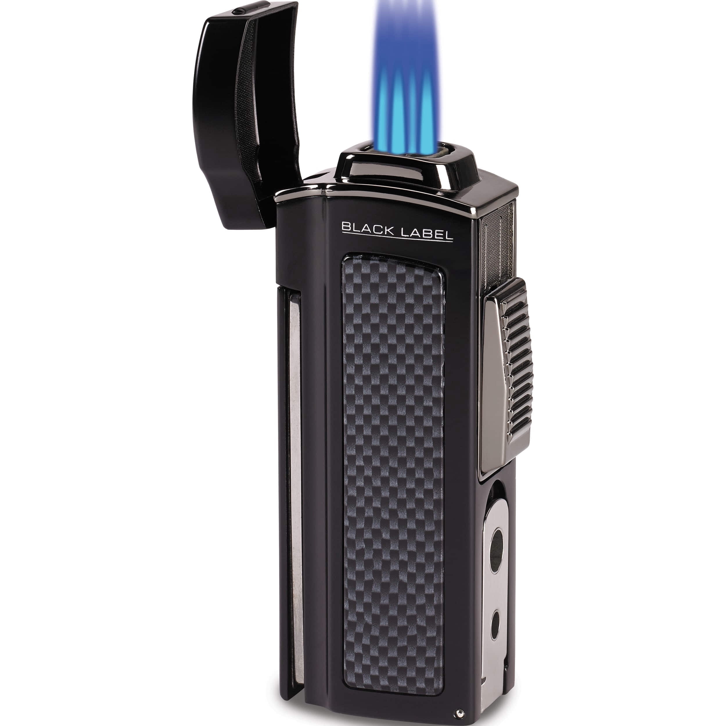 Fashion Dominator Black Matte Quad Torch Flame Table Lighter (4.5 X 2) Made In China gm15344