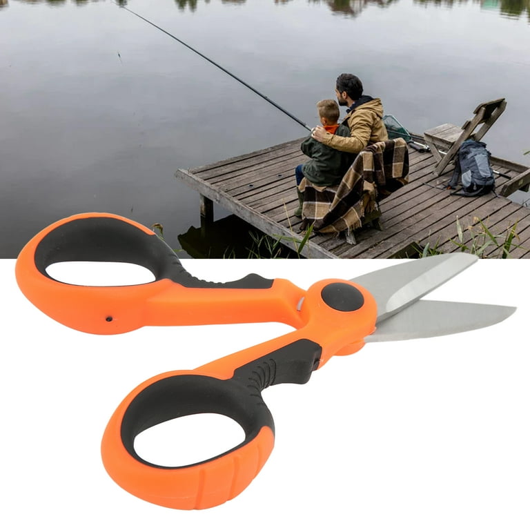 Fishing Line Shears, Ergonomic Design Fishing Line Scissors Incisive Blade  Anti Slip Handle Small Portable For Fishing