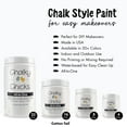 thumbnail image 6 of Chalky Chicks 8 Fl Oz Matte CottonTail White Chalk Paint for Furniture Without Sanding - No Prep Furniture Paint No Sanding All in One for Crafts, Wood, Cabinet, Walls, Metal, Dresser, Farmhouse, 6 of 9