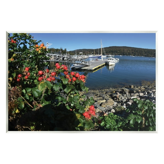 Stupell Industries Boat Harbor Photography Nature Photography Unframed Art Print Wall Art, 15 x 10
