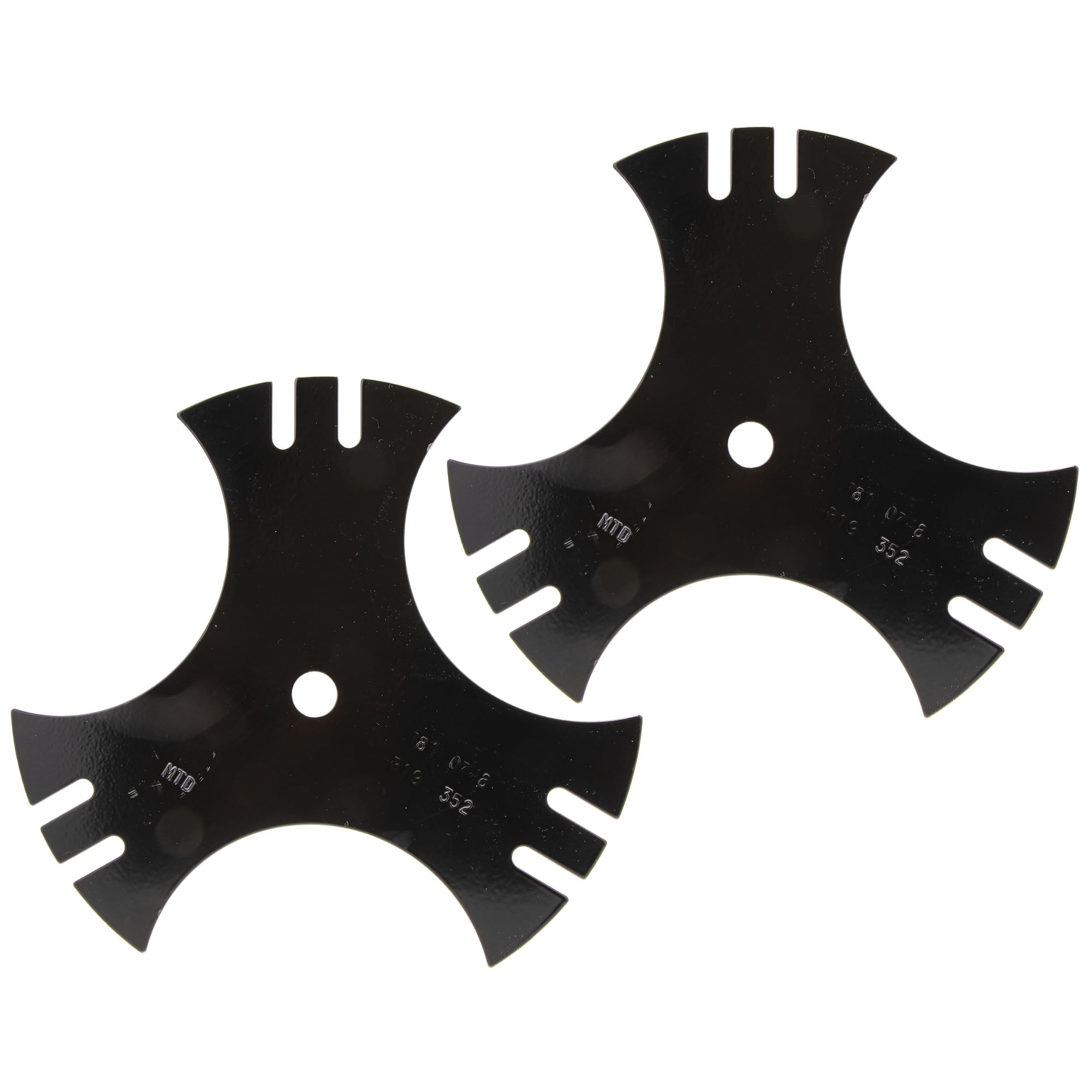 CUB CADET 78107480637 Powder Black TriCut Trencher Blades 2Pack
