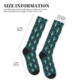 thumbnail image 4 of Pofeuu Green Vintage Peacock Print Compression Socks for Women & Men Circulation - Best Support for Nurses,Running,Athletic,Sports, 4 of 7