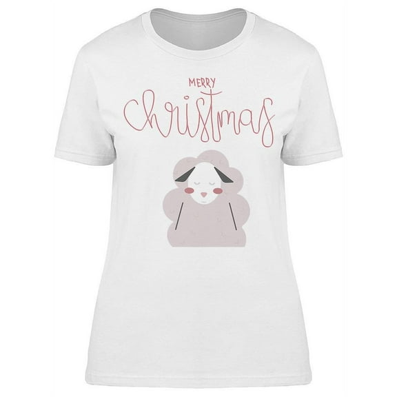 Merry Christmas Sheep T-Shirt Women -Image by Shutterstock, Female x-Large