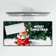 thumbnail image 4 of Santa Surprise Gift Chinese Shar-Pei Merry Cheerful Christmas Desk Mat Full Keyboard Mouse Pad Dog Lover Large Mousepad - 12021, 4 of 5
