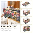 thumbnail image 2 of Yayeee Collapsible Cube Storage Bin with Lid Fabric Closet Decorative Basket with Handles, Large Colorful Flowers, 2 of 7