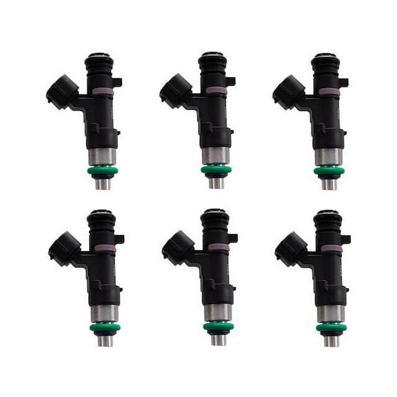 Fuel Injector Set 6 Piece - Compatible with 2005 - 2015 Nissan Xterra 2006 2007 2008 2009 2010 2011 2012 2013 2014