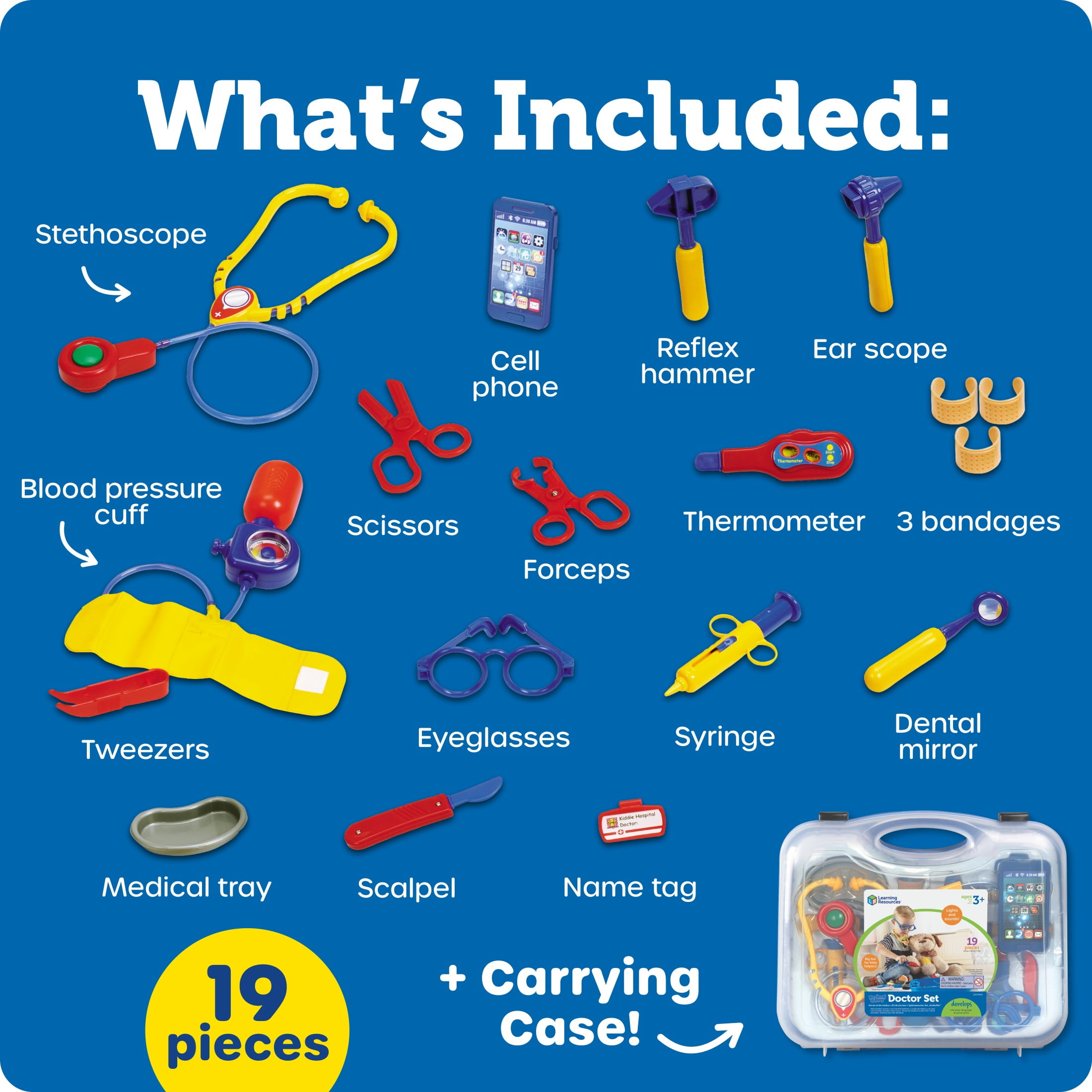 Learning Resources Pretend & Play Doctor Set - Medical Costume Kit , Ages 3+