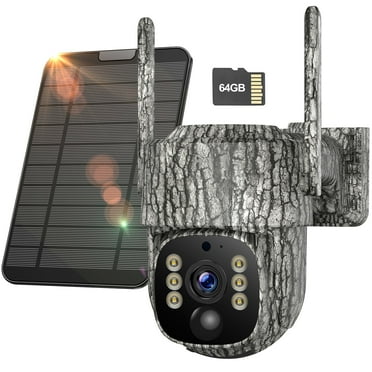 CAMPARK Cellular Trail Camera 4G LTE with SIM&SD Card, 360° View HD Live Streaming Solar Panel Night Vision Motion Detection Two-Way Audio 2.5K Game Deer Camera for Hunting & Outdoor Security