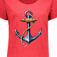 thumbnail image 4 of Inktastic Nautical Anchor and Rope Women's Plus Size T-Shirt, 4 of 5