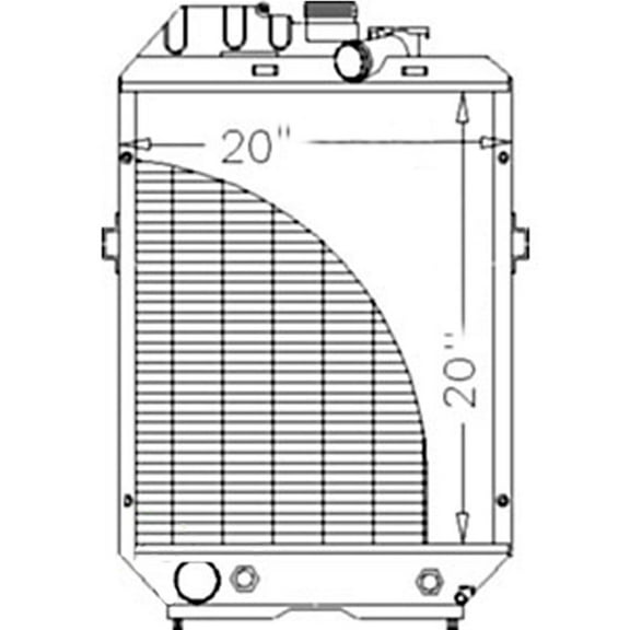RAParts S.57425 Radiator Fits Ford/New Holland