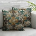 thumbnail image 3 of RUIYC Throw Pillow Cover Italian Pattern Tile Square Pillowcases Geometric Vintage Abstract Artwork Colorful Decorative Modern Cushion Cover Home Decor, 3 of 5
