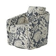 thumbnail image 2 of Southern Motion Daisey Wood & Fabric Swivel Glider in Blue/Indigo, 2 of 4