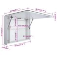 thumbnail image 7 of vidaXL LED Bathroom Mirror Cabinet 31.5"x3.7"x21.7", 7 of 7