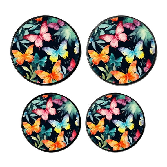 Stove Burner Covers 4 Pcs for Home Decor Cooktop Decorative ,Butterfly Pattern beautiful, Round Electric Stove Burner Covers 8Inch And 10Inch