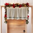 thumbnail image 4 of Dvkptbk Rideau Court en Dentelle de Coton Rideau de Porte d'Armoire Rideau de Blocage de Porte Rideau Flottant Décoration de Noël, 4 of 6