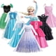 thumbnail image 1 of Disfraz de princesa Anna y Elsa de Disney para niñas, disfraz de melocotón para fiesta de carnaval y Navidad, 1 of 5