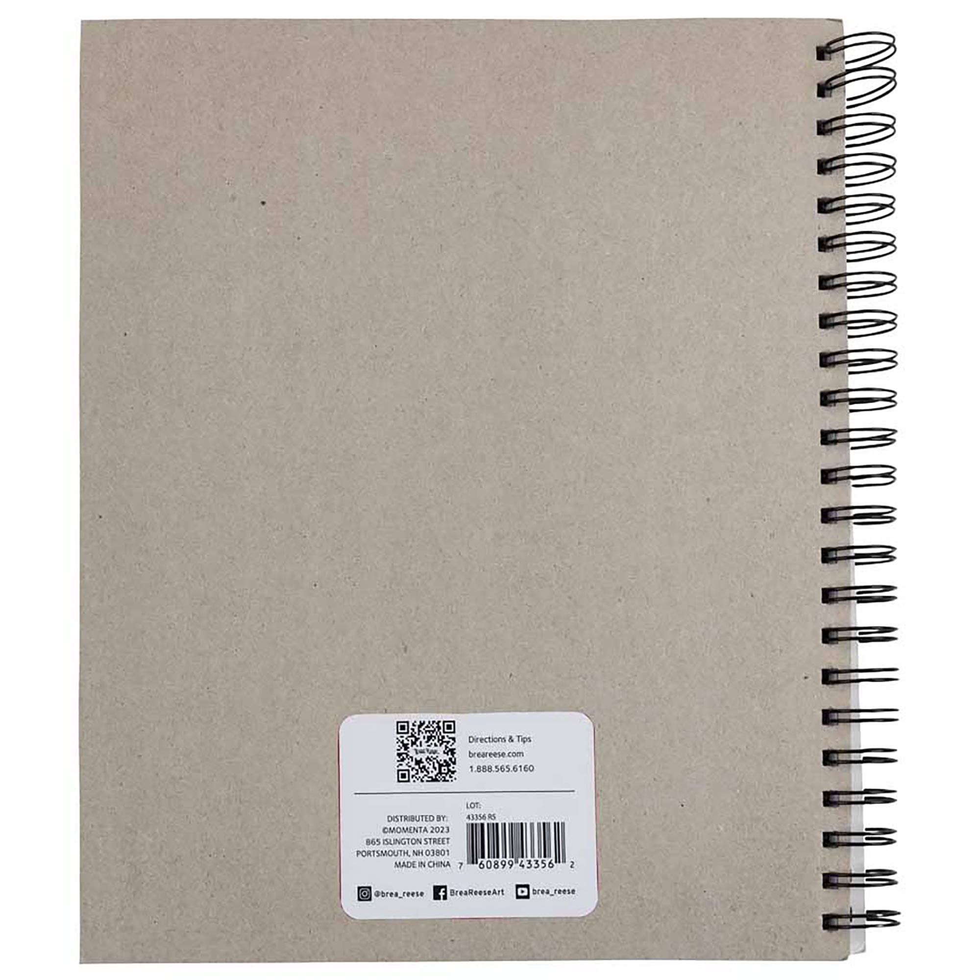 Brea Reese: Drawing Paper Pad Spiral-Bound 60 Sheets - 9x12" - 70 lb, Acid-Free, Shading & Layering, Perfect for Sketching & Dry Media, Art Supplies