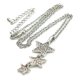 thumbnail image 1 of C Collar de estrella de cinco puntas Collar con incrustaciones de diamantes de temperamento simple para estudiantes, 1 of 5