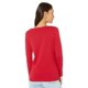 thumbnail image 2 of Camiseta Tommy Hilfiger para mujer, manga larga, cuello redondo, color rojo, 2 of 3