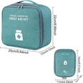thumbnail image 2 of 2 Pieces Portable First Aid Kit, Empty First Aid Kit, Mini Portable First Aid Kits, for Emergency Situations at Home, Office, Travel, Hiking, Camping, Green(2 Sizes), 2 of 5
