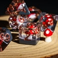 thumbnail image 2 of Cusdie 7-Die DND Dice, Polyhedral Dice Set Filled with Mushroom, for Role Playing Game Dungeons and Dragons D&D Dice MTG Pathfinder, 2 of 5