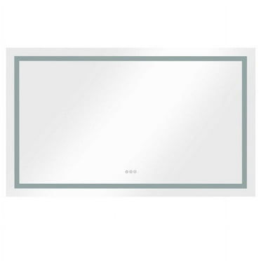 KEINXS 72 x 36 Inch LED Bathroom Mirror with Lights, Lighted Vanity Mirror, Anti Fog Design , Large Wall Mounted Light Up Mirror , Hanging, Rectangle
