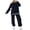 Black, variant on GigrtiJin Women's Knitted 2 Piece Outfit Long Sleeved Round Neck Sweater and Pants Set Casual Comfy Warm Sets