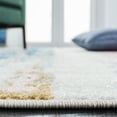 thumbnail image 4 of SAFAVIEH Madison Jovana Abstract Area Rug, Ivory/Blue, 6'7" x 6'7" Round, 4 of 9