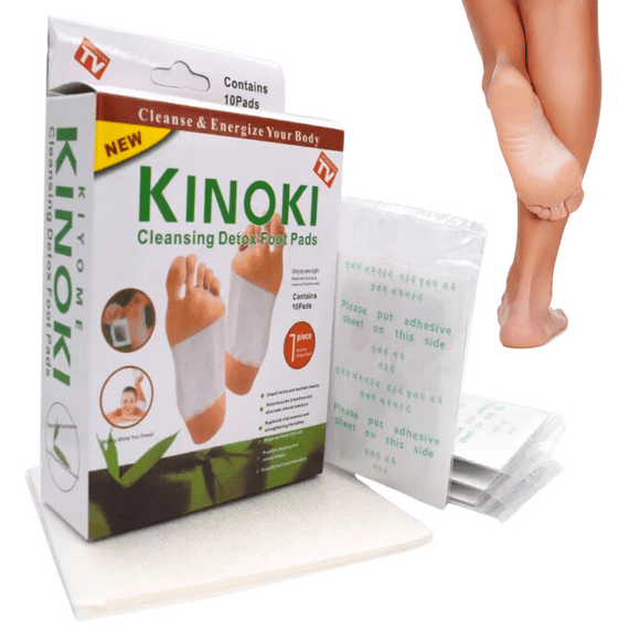 50 Parches Desintoxicantes Adhesivos Pies Kinoki Naturales Cuidado e Higiene